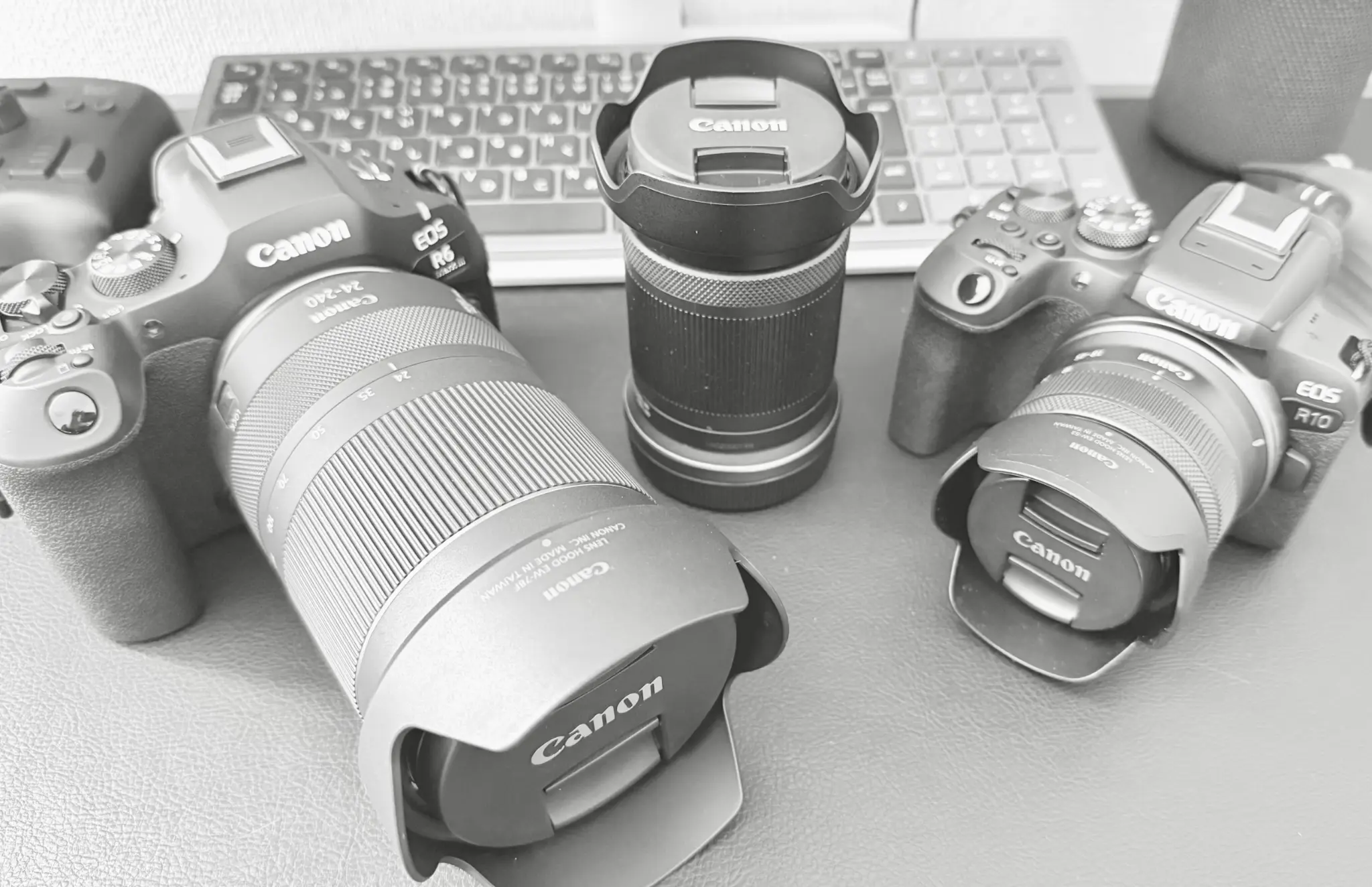 Canon EOS R6 Mark IIIを含む撮影機材